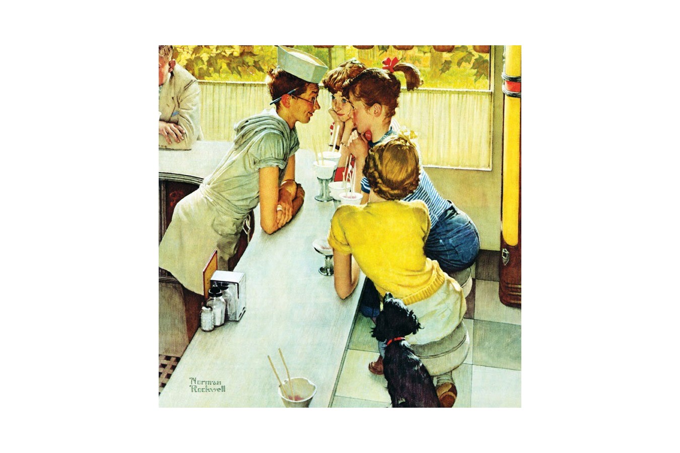Puzzle Master Pieces - Norman Rockwell: Soda Jerk, 1000 piese (Master-Pieces-71407)