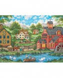 Puzzle Master Pieces - Swan Pond, 550 piese (Master-Pieces-31837)