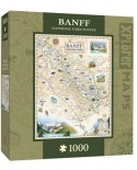 Puzzle Master Pieces - Xplorer Maps - Banff, Canada, 1000 piese (Master-Pieces-71709)