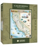 Puzzle Master Pieces - Xplorer Maps - California, 1000 piese (Master-Pieces-71706)
