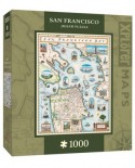 Puzzle Master Pieces - Xplorer Maps - San Francisco Bay, 1000 piese (Master-Pieces-71705)