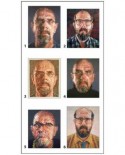 Puzzle cuburi Pomegranate - Chuck Close: 12 cubes for six self-portraits, 12 piese (PB003)
