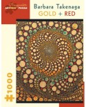 Puzzle Pomegranate - Barbara Takenaga: Gold + Red, 1000 piese (AA836)