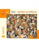 Puzzle Pomegranate - Ditz: Double Cat-Spread, 1000 piese (AA997)