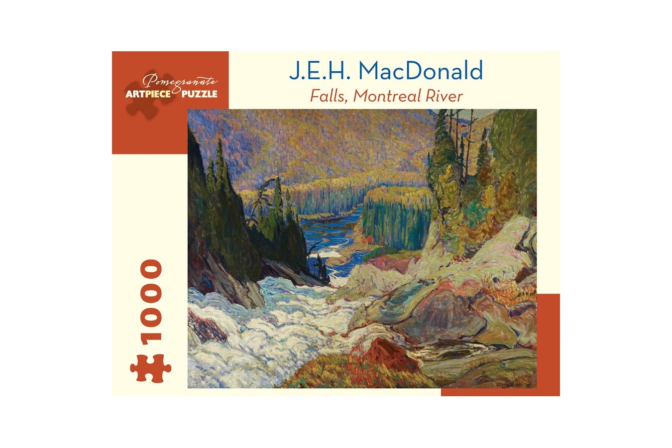 Puzzle Pomegranate - J.E.H. MacDonald: Falls, Montreal River, 1920, 1000 piese (AA1012)