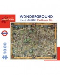 Puzzle Pomegranate - MacDonald Gill: Wonderground Map of London, 1000 piese (AA920)