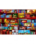 Puzzle Bluebird Puzzle - The Library The Travel Section, 1000 piese (Bluebird-Puzzle-70212)