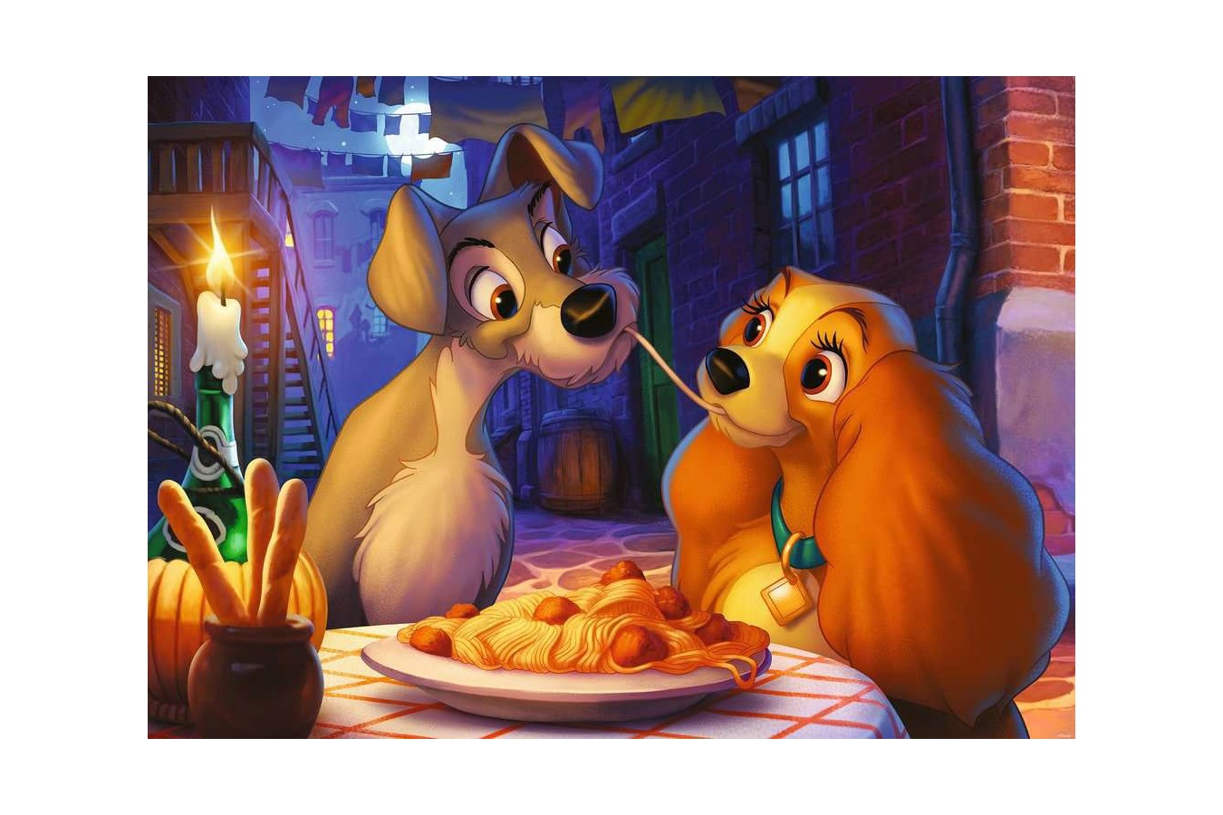 Puzzle Ravensburger - Lady and the Tramp, 1000 piese (13972)