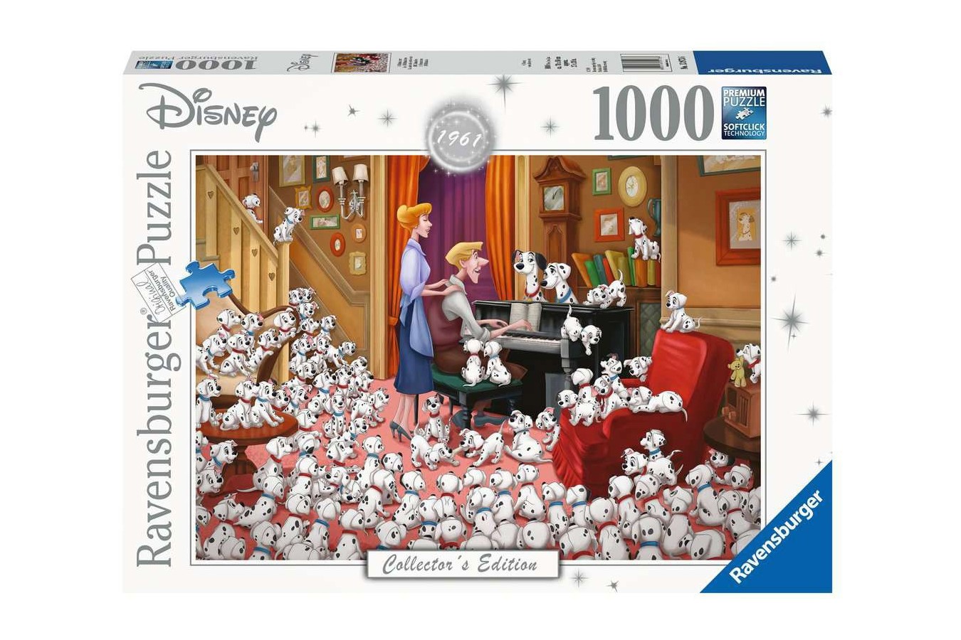 Puzzle Ravensburger - One Hundred and One Dalmatians, 1000 piese (13973)