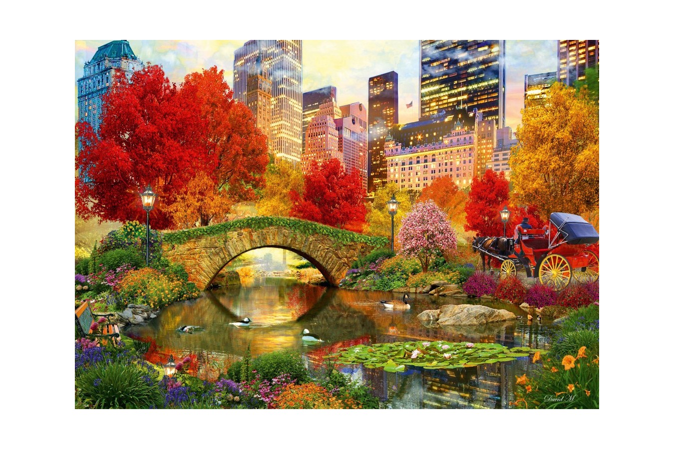 Puzzle Bluebird - Central Park NYC, 1000 piese (Bluebird-Puzzle-70244-P)
