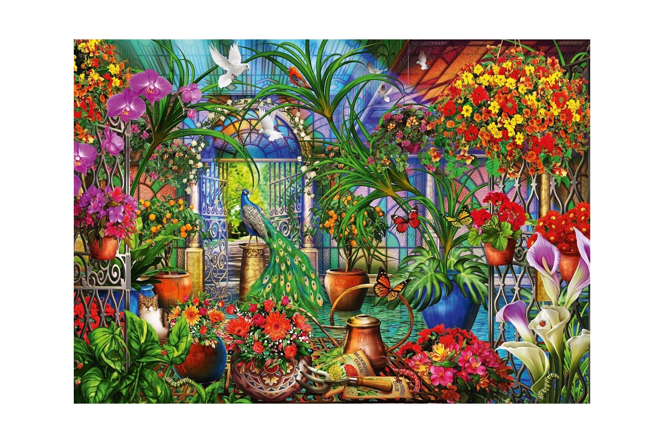Puzzle Bluebird - Marchetti Ciro: Tropical Green House, 1000 piese (Bluebird-Puzzle-70248-P)