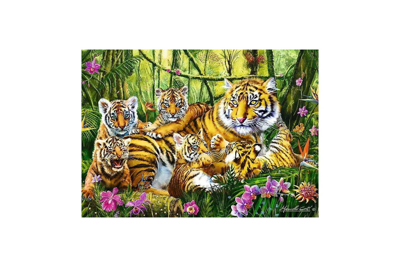 Puzzle Trefl - The Tiger Family, 500 piese (37350)