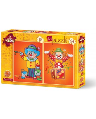 Puzzle Art Puzzle - The Clowns, 12/24 piese (Art-Puzzle-4487)