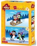 Puzzle Art Puzzle - The Penguins, 12/24 piese (Art-Puzzle-4489)
