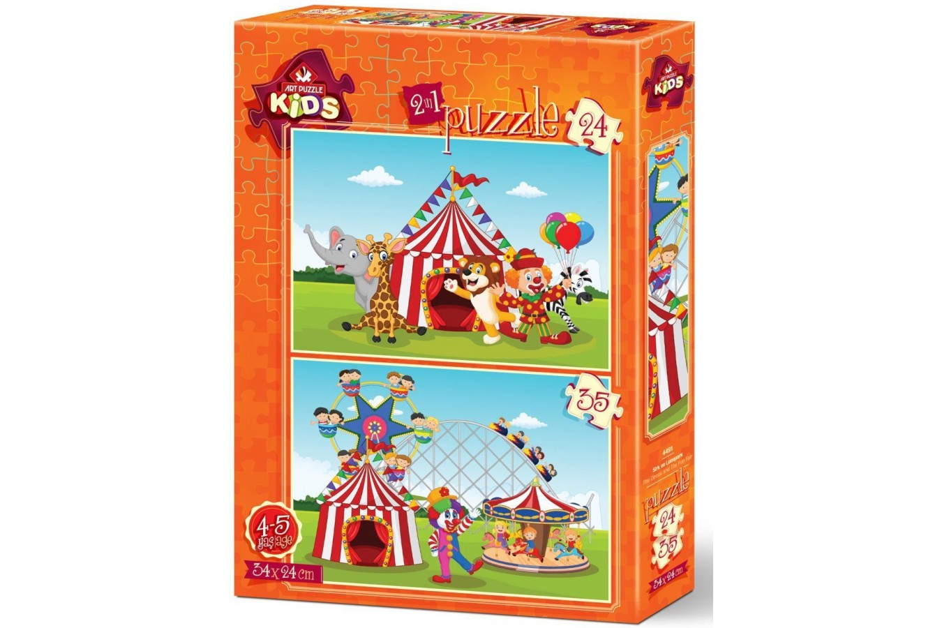 Puzzle Art Puzzle - The Circus and The Fun Fair, 24/35 piese (Art-Puzzle-4491)