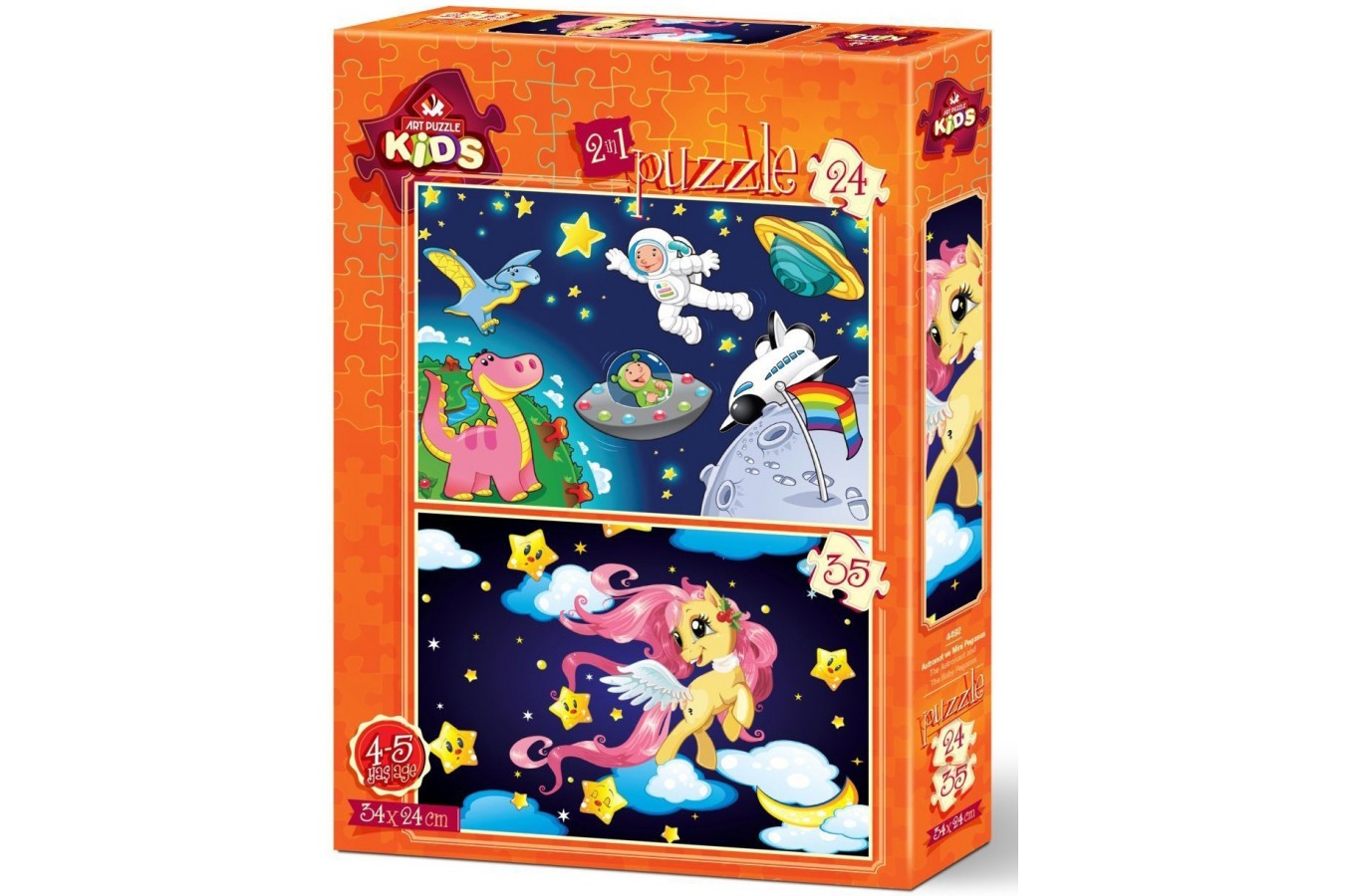 Puzzle Art Puzzle - The Astronaut and The Baby Pegasus, 24/35 piese (Art-Puzzle-4492)
