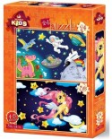 Puzzle Art Puzzle - The Astronaut and The Baby Pegasus, 24/35 piese (Art-Puzzle-4492)