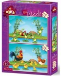 Puzzle Art Puzzle - Animals and Babies, 35/60 piese (Art-Puzzle-4496)