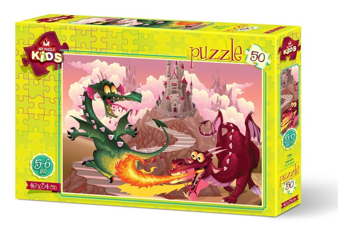 Puzzle Art Puzzle - The Dragons, 50 piese XXL (Art-Puzzle-4505)