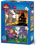 Puzzle Art Puzzle - Halloween, 2x100 piese (Art-Puzzle-4517)