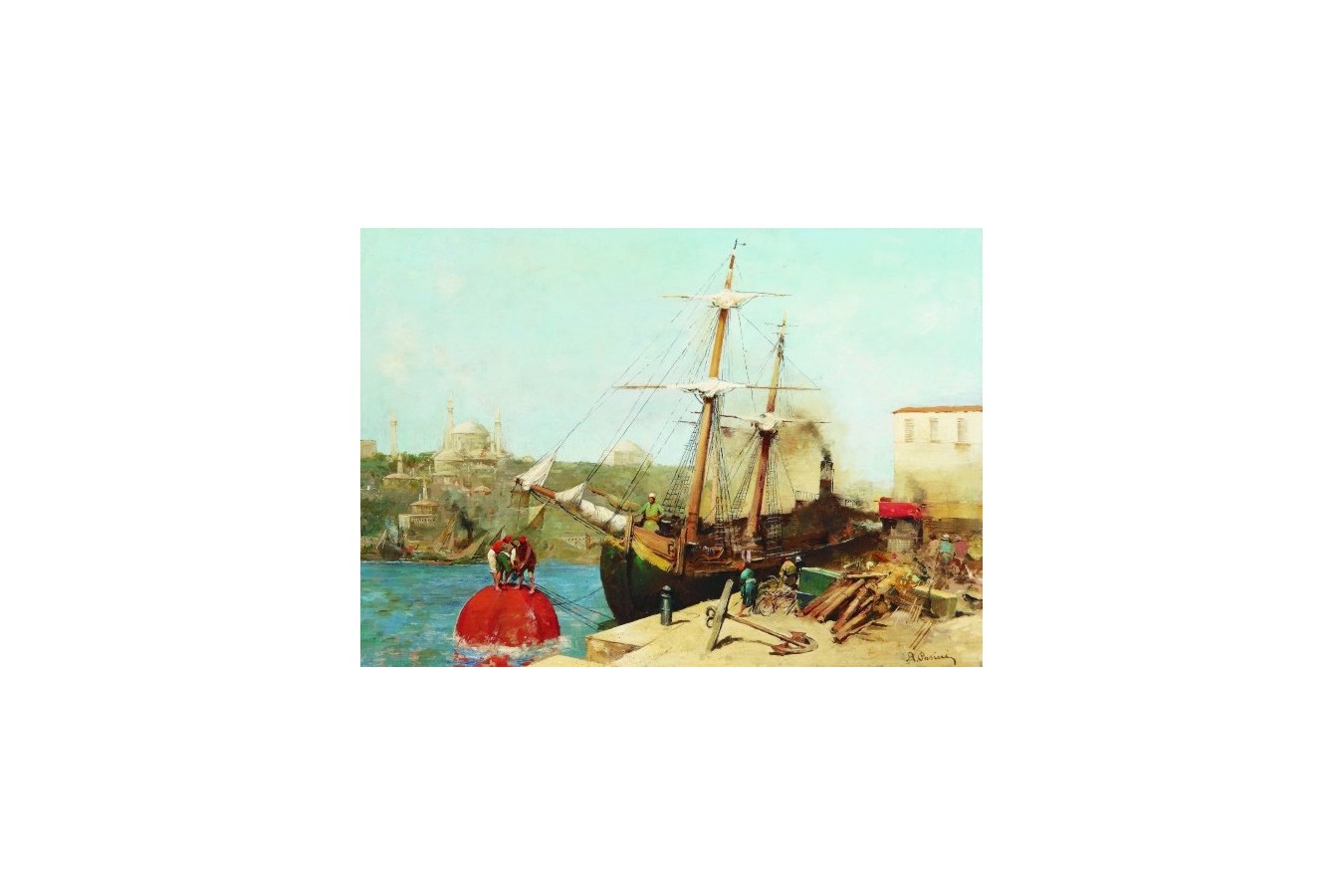Puzzle Gold Puzzle - Alberto Pasini: By the Golden Horn, 1000 piese (Gold-Puzzle-60751)