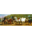 Puzzle panoramic Gold Puzzle - The Horse Fair, 1000 piese (Gold-Puzzle-61130)