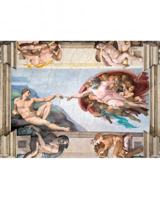 Puzzle Clementoni - Michelangelo Buonarroti: The creation of Adam, 1000 piese (39496)
