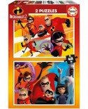 Puzzle Educa - Incredibles 2, 2x48 piese (17634)