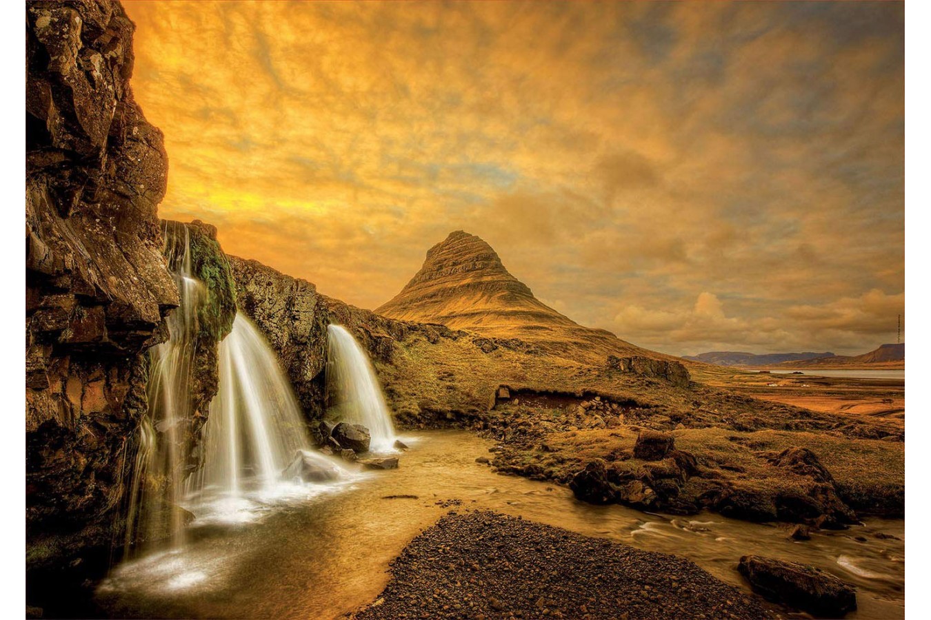 Puzzle Educa - Kirkjufellsfoss Waterfall, Iceland, 1000 piese (17971)