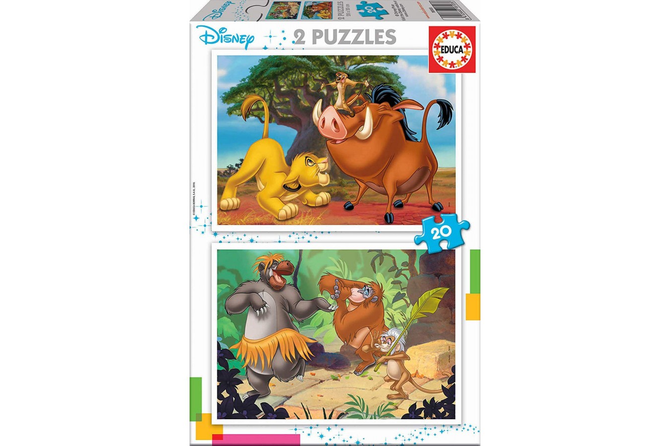 Puzzle Educa - Disney, 2x20 piese (18103)