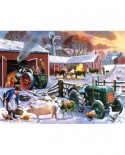 Puzzle SunsOut - Kevin Walsh: Wintertime Farm, 1000 piese (Sunsout-13820)