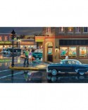Puzzle SunsOut - Ken Zylla: Small Town Saturday Night, 550 piese (Sunsout-37767)