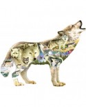 Puzzle contur SunsOut - Greg Giordano: Meadow Wolf, 750 piese XXL (Sunsout-96038)