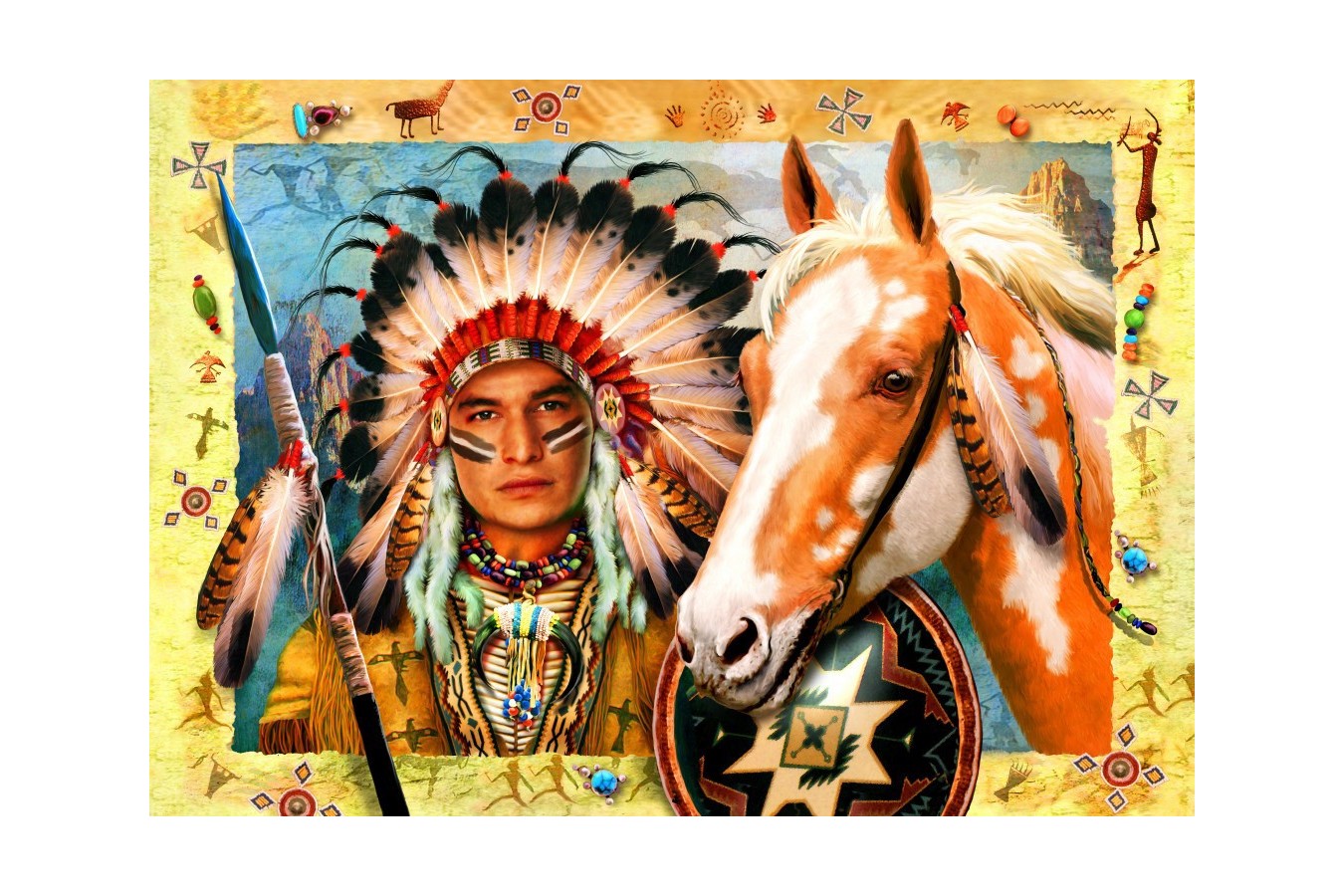 Puzzle Bluebird - Indian Chief, 1500 piese (70284)
