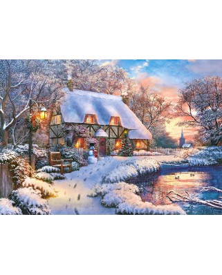 Puzzle Castorland - Winter Cottage, 500 piese (53278)