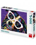Puzzle Dino - Dog with Glasses, 500 piese (50235)