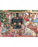 Puzzle Falcon - Christmas Cats, 500 piese (Jumbo-11239)