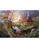 Puzzle Falcon - Cottage in the Woods, 1000 piese (Jumbo-11243)