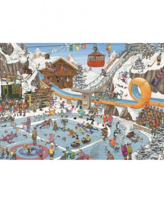 Puzzle Jumbo - Jan Van Haasteren: The Winter Games, 1000 piese (19065)