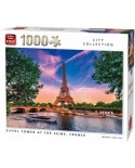 Puzzle King - Eiffel Tower at The Seine, 1000 piese (55851)