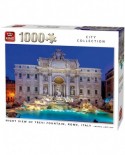 Puzzle King - Night View of Trevi Fountain Rome, 1000 piese (55852)