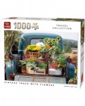 Puzzle King - Vintage Truck with Flowers, 1000 piese (55862)