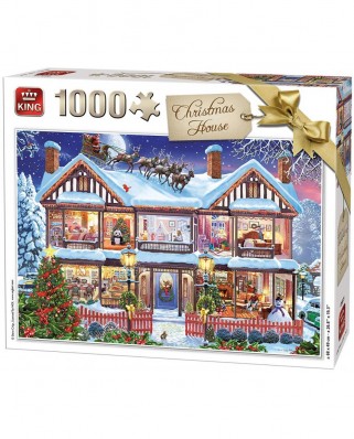 Puzzle King - Christmas House, 1000 piese (55873)