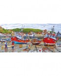 Puzzle panoramic Gibsons - Roger Neil Turner: Seagulls at Staithes, 636 piese (G4045)