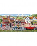 Puzzle panoramic Gibsons - Derek Roberts: Railroad Crossing, 636 piese (G4046)