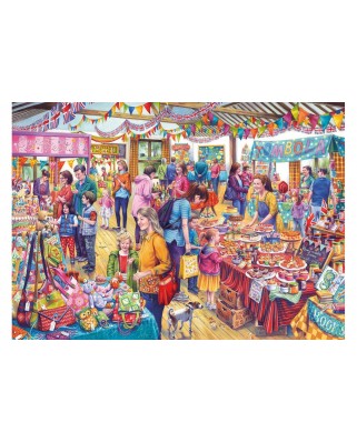 Puzzle Gibsons - Tony Ryan: Village Tombola, 1000 piese (G6254)