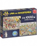 Puzzle Jumbo - Jan Van Haasteren: Food Frenzy, 2x1000 piese (19083)
