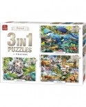 Puzzle King International - Animal Collection, 500/1000/1000 piese (King-Puzzle-55874)