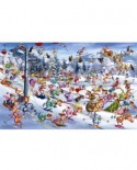 Puzzle Piatnik - Francois Ruyer: Christmas Skiing, 1000 piese (5351)