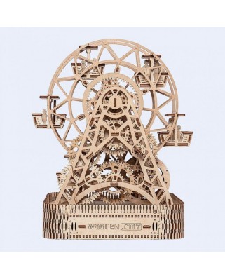 Puzzle 3D din lemn Wooden.City - Ferris Wheel, 470 piese (Wooden-City-WR306-8053)